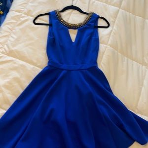 Royal Blue Skater Dress